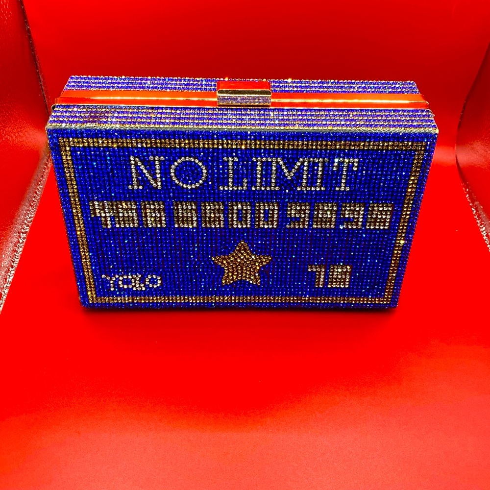 No limit Rhinestone clutch handbag